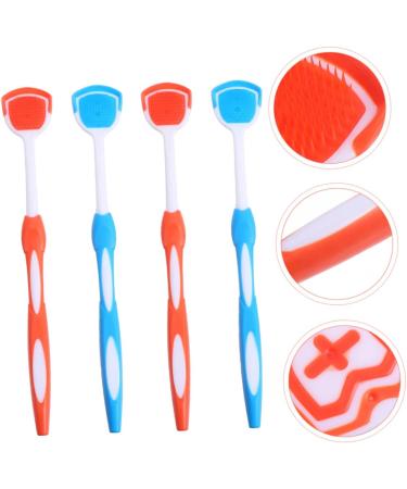 Ultechnov 8 STK Tongue Cleaning Brush Set - Reusable Adult Nano Toothbrush & Tongue Scraper in 2 Colors (19.5x3x0.6cm) for Optimal Oral Hygiene - Buy Online on GoSupps.com