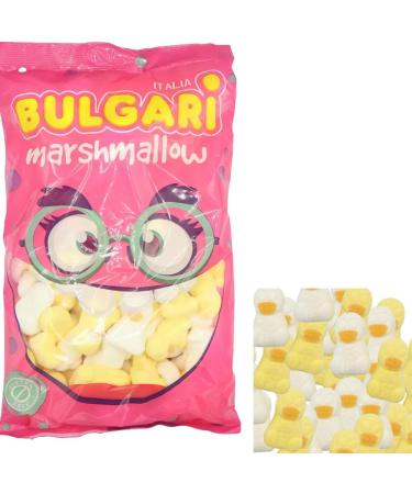 VIMIX Marshmallow Ducks Bag 900g - Vanilla Flavour Marshmallows in the Shape of Ducks | Ideal for Easter Pick and Mix Line - Buy Online on GoSupps.com
