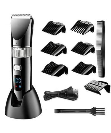 Hair Clippers Professional Hair Trimmer For Men Wet Dry Adjustable Beard Hair Clipper Groin Ball Trimmer/Shaver Ceramic Blade Body Groomer