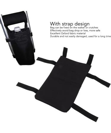 Crutch Bag Portable Travel Organizer Lightweight Large Capacity Crutch Accessories Storage Pouch Organizer Bag Universal Waterproof Black Crutch Bag - Buy Online on GoSupps.com