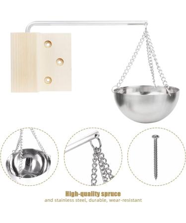 Aroma Bowl Sauna - 850ml Stainless Steel Aroma Bowl for Spa & Sauna Accessories | Vaporizer Shell & Hanging Oil Dish - Buy Online on GoSupps.com