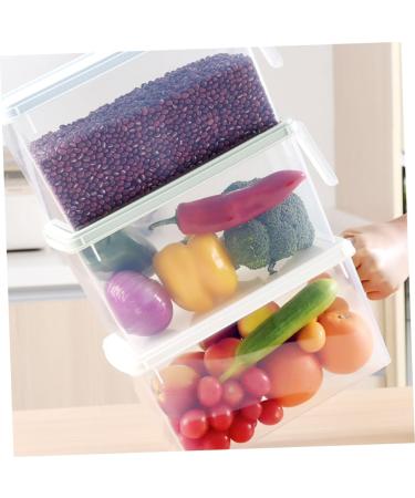 Alipis 3pcs Lidded Drawer Kitchen Fresh Side Refrigerator Sealing Container Keeping Freshness Rectangular 1 - Buy Online on GoSupps.com