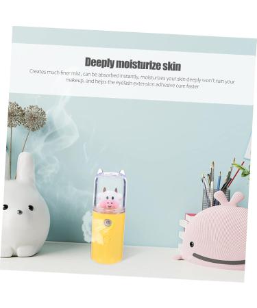 CANIGHT Moisturizer Cute Handheld Fan and Humidifier Aromatherapy Diffuser Plastic Material Yellow 3.8x3.8x10.8cm - Buy Online on GoSupps.com
