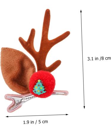 minkissy 6 Pairs Christmas Antler Hair Clip Christmas Hair Clips Antler Hairpins Red Hair Clips Hair Accessory for Girls Christmas Cosplay Accessories Antler Ear Headpiece Kids Hairpin Cute - Buy Online on GoSupps.com