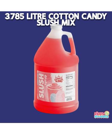 ZippySweets - Cotton Candy Flavour Slushy Machine Concentrate 1 Gallon 5:1 Mix Ratio for Slushie Machine Slush Machine - Includes Bonus Mixing Guide - Great Slushie Syrup For All Home and Commercial Slushy Machines - Buy Online on GoSupps.com