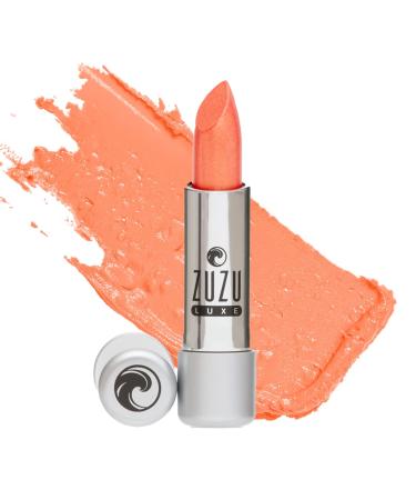 Zuzu Luxe Lip Color Lipstick (Sazerac - Pinkish Peach/Warm Pearl)  Natural Ultra-Hydrating Lipstick  Paraben Free  Vegan  Gluten-free  Cruelty-free  Non GMO  0.13 oz