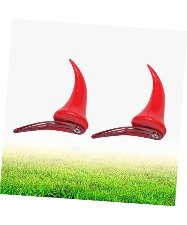 minkissy 2 Pairs Horns Clips Halloween Horns Clips Devil Ears Headband Clips Halloween Costume Accessories Halloween Party Favors Devil Horns Hair Clips Clothing Child Props - Buy Online on GoSupps.com