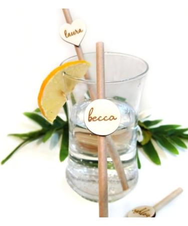 Custom Personalized Drinking Paper Straw Wedding Birthday Baptism Straws Bachelorette Bridal Shower Bridesmaid Straws Party Favors (100pcs) - Buy Online on GoSupps.com