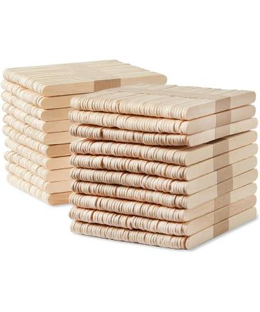 Craft Sticks Bulk Set - Natural Wood Popsicle Sticks for Waxing & Classroom Art Supplies - Kids Art Crafting Sticks - 4-1/2 x 3/8 in. (Pack of 1000) - Zipped Bag - Buy Online on GoSupps.com