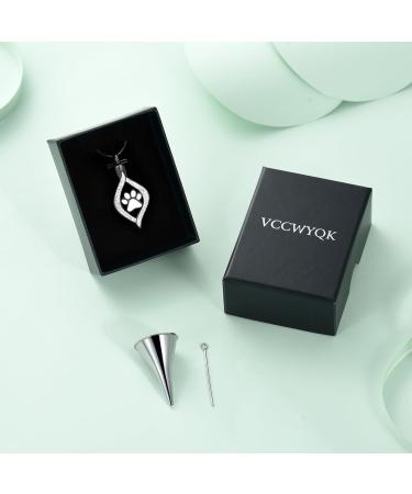 Vccwyqk Urn Necklace for Ashes | Eye of My Heart Keepsake | Stainless Steel Dog/Cat Paw Memorial Jewelry Gift - Buy Online on GoSupps.com