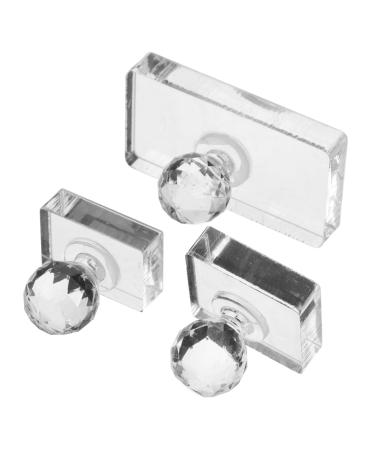 ELAYARD 3 Piece Compact Eyeshadow Plates Tool for Even Finish Multifunction Press Stamper for Blush Highlighter Eyebrow Makeup Portable on the Go