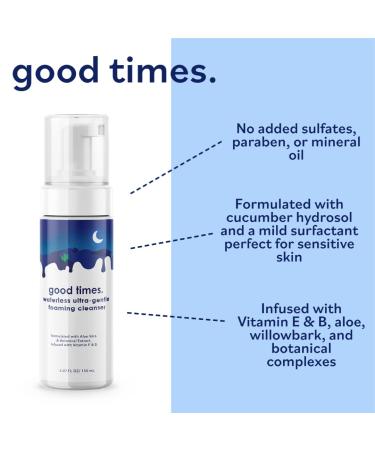 Eco Beauty Good Times Water-less Foaming Cleanser | All-Natural Cucumber Face Wash with Vitamin E | 5.07 oz - International Shipping - Buy Online on GoSupps.com