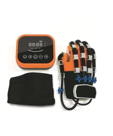 ZZBB Finger Orthoses Rehabilitation Gloves Electric Rehabilitation Auxiliary Training Gloves Finger Orthotics Functional Hand Splint for Long-Term Relief Left Large
