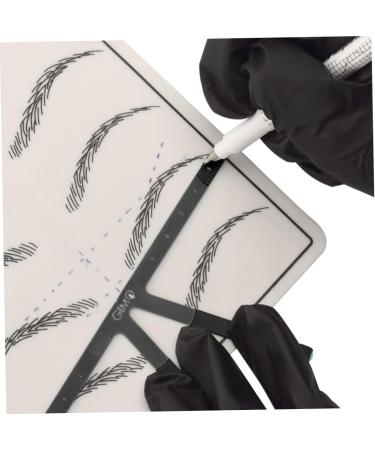 Ipetboom Embroidery Eyebrow Ruler Brow Mapping Ruler Make up Kit Makeup Accessories Suite Stainless Steel - Buy Online on GoSupps.com