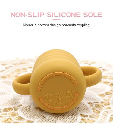 Airfish Mini Cup + Straw Training System - Silicone Toddler Sippy Cup for Babies 6+ Months - Shatterproof & Easy to Clean - 4 Oz Pink - Buy Online on GoSupps.com