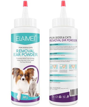 Dog Ear Powder - 30G Ear Wash Powder | 30G Efficient Ear Wash Powder | Safe Dog Cleaner for Healthy Ears | Odor Removal Pet Accessories | Ear Cleaner for Rabbits Cats Bunnies and Pets - Buy Online on GoSupps.com