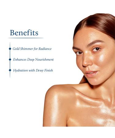 Blue Nectar Body Oil with Swaran Bhasam for Glowing Skin | Ayurvedic Body Oil for Dry Skin | Nourishing Oil with Gold & Shimmer (16 Herbs 3.38 Fl Oz) Gold Body Oil 3.4 Fl Oz (Pack of 1) - Buy Online on GoSupps.com