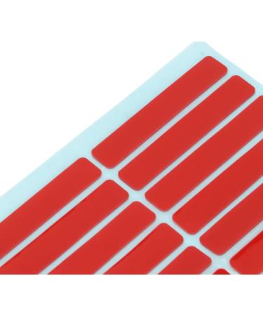 Nail Tip Display Tape 10 Sheets Nail Art Mounting Tape Double Sided Adhesive Tape Accessory for Nail Tip Color Display Home Nail Salon Use Red Transparent Tape - Buy Online on GoSupps.com