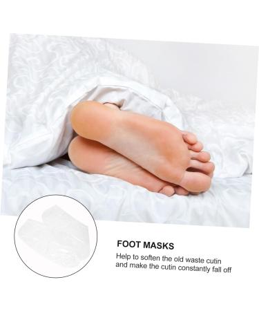 POPETPOP 10 Pairs Footsticker Foot Mask Sandwich Container Delicate Foot Masks Feet Exfoliating Masks Feet Nourishing Feet Calluses Remover Cracked Abs Sock Natural White - Buy Online on GoSupps.com