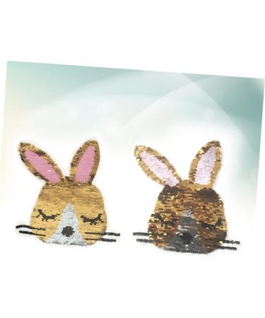 COHEALI 3pcs Fabric Patches for Clothes Applique Patches Cloth Paste Women's Clothing Rabbit Sequins As Shownx3pcs mediumx3pcs - Buy Online on GoSupps.com