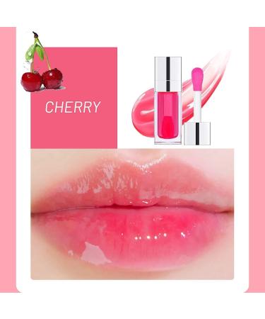 Cherry Hydrating Lip Oil - Non-Sticky Plumping Gloss & Tinted Balm for Long-Lasting Lip Care | Prevents Lines and Dryness - Buy Online on GoSupps.com