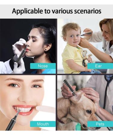 Ear Cleaner with 1080P Camera, Light & 8 Replacement Spoons for iOS/Android - Blue - Buy Online on GoSupps.com