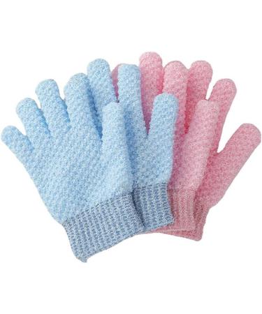 Bath Sponge 1 Pair of Exfoliating Gloves Shower Gel Scrub Gloves Body Scrub Sponge Sponges Bath (Color : Blau) - Buy Online on GoSupps.com