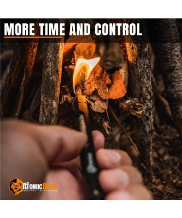 Fire Starter Survival Tool - Parrafin Wax Infused Hemp Rope - Bushcraft Essential for Flint and Steel - 39 Long Wick Tinder Cord - Buy Online on GoSupps.com