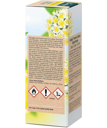 Kneipp Sauna Infusion Zest for Life - Natural Essential Oils of Litsea Cubeba & Lemon - Vitalize Body & Mind - 100 ml (1 Pack) | International Shipping - Buy Online on GoSupps.com