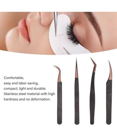 4Pcs Eyelash Extension Tweezers Set | Precision Tools for Perfect False Lashes - International Shipping - Buy Online on GoSupps.com