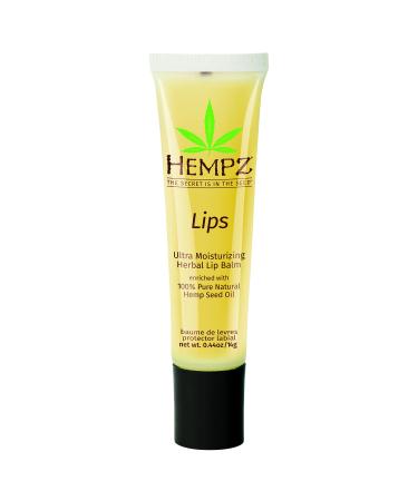 HEMPZ Herbal Ultra Moisturizing Lip Balm - Lip Treatment for Dry Cracked Lips  Provides Hydration and Nourishment for Men and Women - Premium  100% Pure Natural Hemp Seed Oil - .44 oz Original Ultra Moisturizing