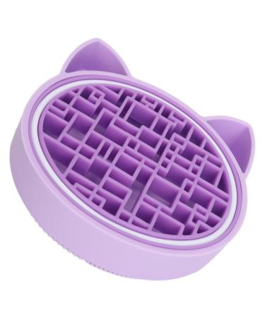 Makeup Brush Cleansing Mat & Bowl - Cat Shaped Skin Friendly Purple | Perfect for Daily Use & Various Brushes - Buy Online on GoSupps.com