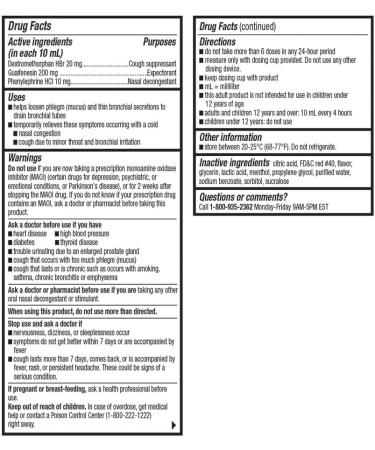 Quality Choice Non-Drowsy Tussin CF Multi-Symptom Cold Relief 4 Oz (Pack of 6) - Buy Online on GoSupps.com