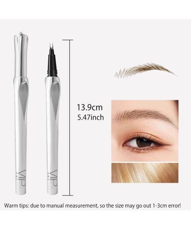 Eyebrow Pencil with 2 Tips Micro Head 3D Waterproof Micro Eyebrow Pencil Long Lasting Effortless Natural Looking Eyebrow Makeup CB - Buy Online on GoSupps.com