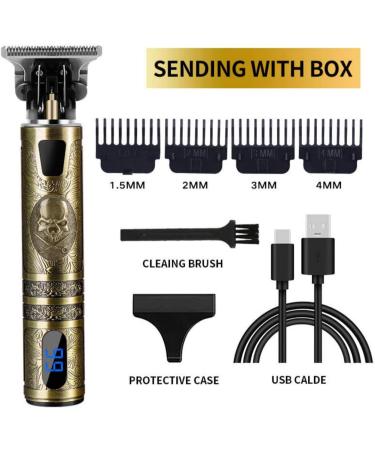 Vintage Style T9 Beard Trimmer - Antique Design 4-Piece Grooming Kit for Perfect Beard Care - Buy Online on GoSupps.com