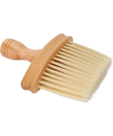 Hair Cutting Duster Barber Brush Neck Duster Nylon Bristles Simple Style Neck Duster with Wooden Handle Barber Brush for Hair Cutting - Buy Online on GoSupps.com