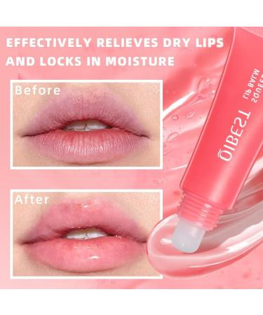 Lip Balm Moisturising Lip Balm Lip Mask for Day&Night Lip Care Infused With Hyaluronic Acid Lighten Dark Lip Color Reduce Lip Lines&Wrinkle Lip Repair Strawberry #02 02# Strawberry - Buy Online on GoSupps.com