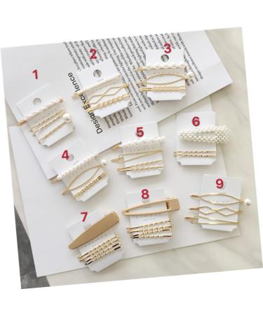 Housoutil Set Pearl Bobby Pin Decorative Snap Hairpins Bridal Hair Clips Hair Side Clip Girl Handmade Hair Accessories Bride Hair Clip Pearl Clips for Hair Pearl Hair Clip Sweet South Korea - Buy Online on GoSupps.com