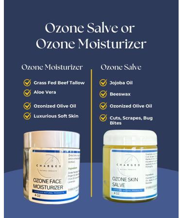 O3 Charged Ozone Skin Salve Ozone Oil Natural Skin Care Essential Oils Moisturizer Lavender Oil Cuts Bug Bites Pure Natural 4oz Body Care Ozone Cream Oxygenated Healing Salve Glass Jar - Buy Online on GoSupps.com