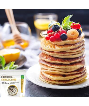 Aga's Wholesome Fonio Gluten free Flour 400g Made from Ancient African Grain Fonio Vegan Protein High Fiber Superfood Non GMO Keto Paleo Gluten Free Alternative to Wheat & Oat Flour - Buy Online on GoSupps.com