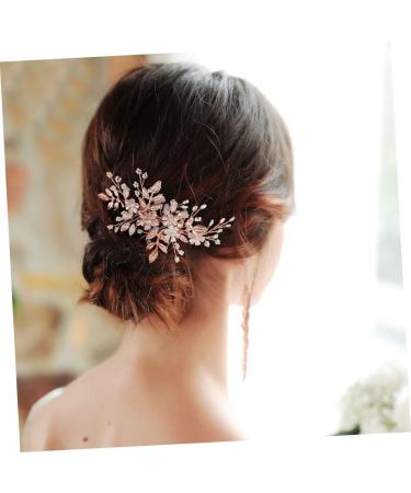 Beaupretty Pearl Hair Clip Rhinestone Hair Clip Pearl Hair Barrettes Bridal Headpiece Barrettes Pins Wedding Hair Pins Decor Comb Tiara Pearl Headdress Comb Decorate The Flowers Bridesmaid - Buy Online on GoSupps.com