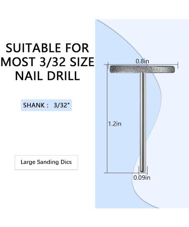 Professional Sanding Disc Nail Drill Bits Diamond Carbide Polishers for Manicure & Pedicure | Home Salon & DIY Callus Removal - Buy Online on GoSupps.com