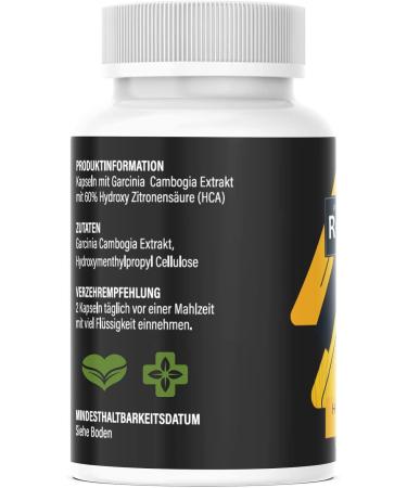 Rocket Burn + Garcinia Cambogia - High-Dose Vegan Capsules for Men & Women | Boost Metabolism & Energy | Buy 2 Get 1 Free - Buy Online on GoSupps.com