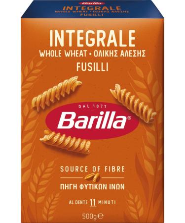 Buy Barilla Whole Grain Fusilli Pasta - 500g (5 Pack) | High Fiber Hard Wheat Semolina for Healthy Meals - Buy Online on GoSupps.com