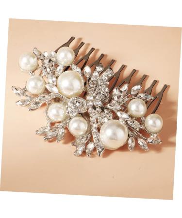 MAGICLULU Bridal Comb Bridesmaid Hair Accessories Bridal Headpiece Diamond Hair Accessories Crystal Side Comb Bride Headpieces for Wedding Metal Hair Clip Tiara Dress The Photo Rhinestone - Buy Online on GoSupps.com