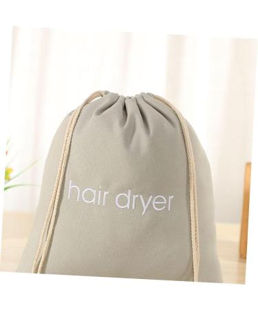 Beavorty 4pcs Hair Dryer Storage Bag Travel Hair Dryer Bathroom Shower Bags Hair Dryer Organizers Drawstring 33x30cm Light Grey - Buy Online on GoSupps.com