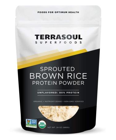Terrasoul Superfoods Organic Sprouted Brown Rice Protein Powder 1.5 Pounds - Buy Online on GoSupps.com