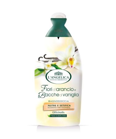 L'Angelica Angelica Officinalis Foaming Bath with orange blossom and vanilla berries nourishing and enveloping shower paraben and silicone free 12 x 500ml bottles