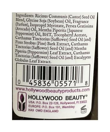 Hollywood Beauty Jamaican Black Castor Oil W/ Peppermint Oil 3 Oz (Pack Of 2) - Buy Online on GoSupps.com