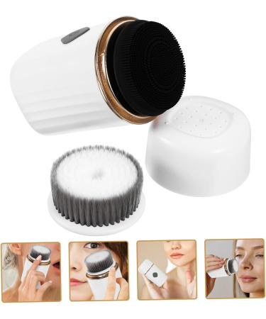 Healeved Electric Facial Brush Face Scrubber for Women Face Wash Scrubber Face Brush Exfoliator Cleansing Brush Face Scrubber Electric Face Exfoliator Tool Electric Face Brush Abs White - Buy Online on GoSupps.com
